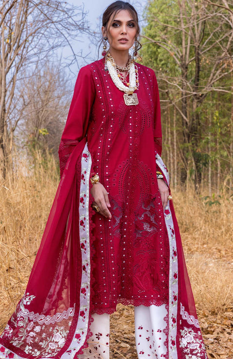 Sairashakira - Saira Shakira Lawn'25 Embroidered Suits Unstitched 3 Piece - Summer Collection - aubranz.com
