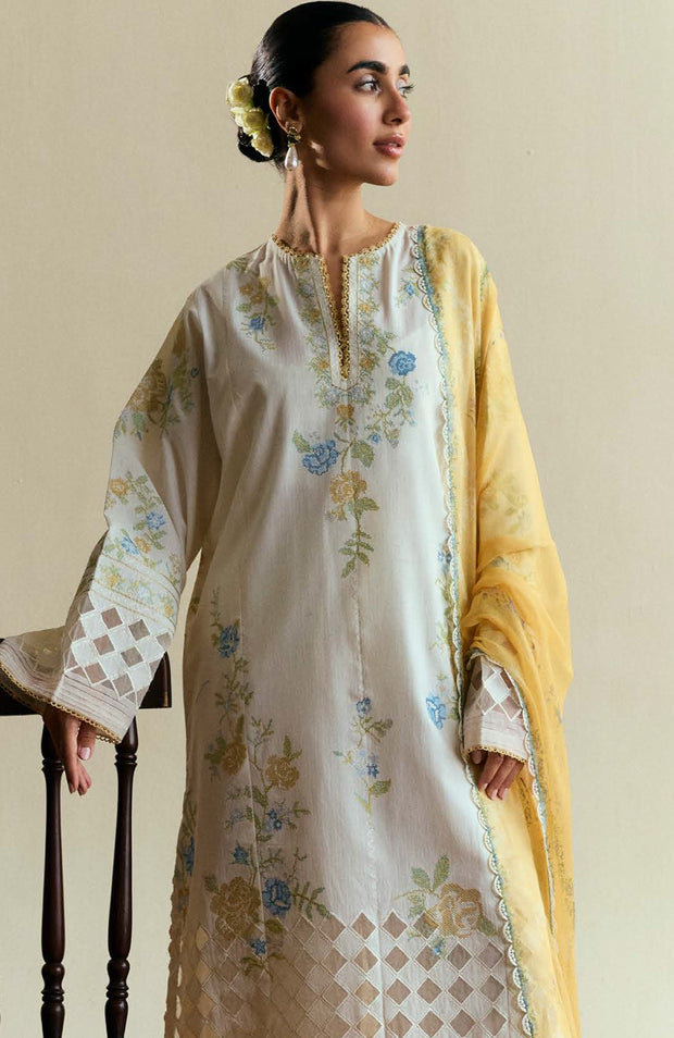 Zara_Shahjahan - Coco Eid Edit'25 By Zara ShahJahan Embroidered Lawn Suits Unstitched 3 Piece - Summer Collection - aubranz.com