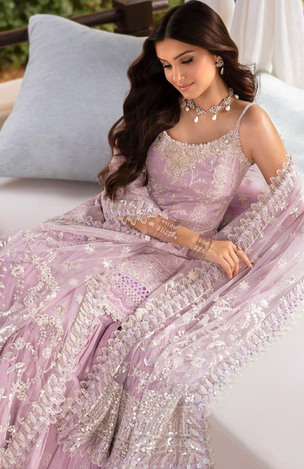 Faizasaqlain - FAIZA SAQLAIN ZINNIA LUXURY LAWN'25 EMBROIDERED SUITS UNSTITCHED 3 PIECE - SUMMER COLLECTION - aubranz.com