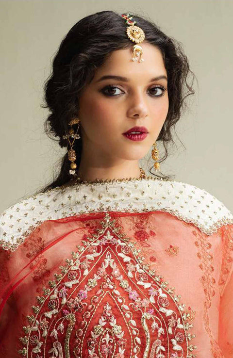 Zara_Shahjahan - Zara Shahjahan Wedding Collection'25 Embroidered Organza Suits Unstitched 3 Piece - Wedding Collection - aubranz.com