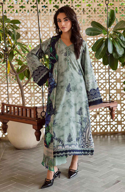 Nureh - Nureh Signature Prints Collection'25 Printed Linen Suits Unstitched 3 Piece - Winter Collection - aubranz.com