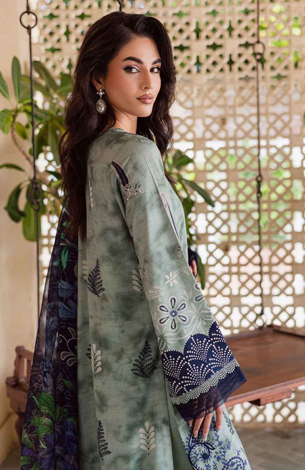 Nureh - Nureh Signature Prints Collection'25 Printed Linen Suits Unstitched 3 Piece - Winter Collection - aubranz.com
