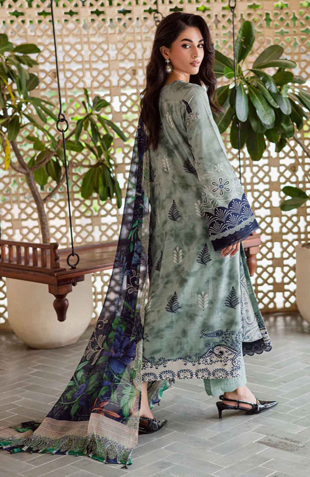 Nureh - Nureh Signature Prints Collection'25 Printed Linen Suits Unstitched 3 Piece - Winter Collection - aubranz.com