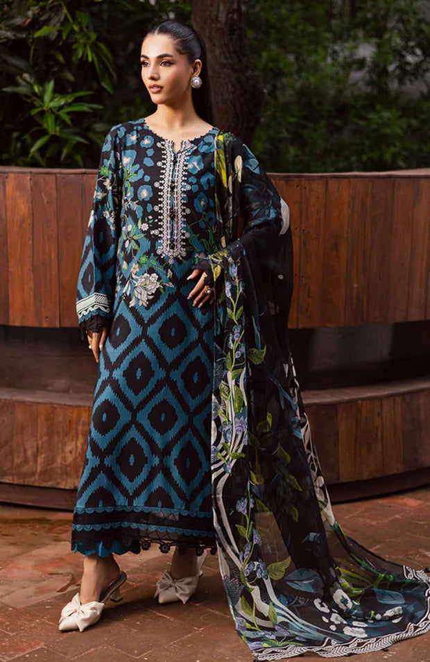 Nureh - Nureh Signature Prints Collection'25 Printed Linen Suits Unstitched 3 Piece - Winter Collection - aubranz.com