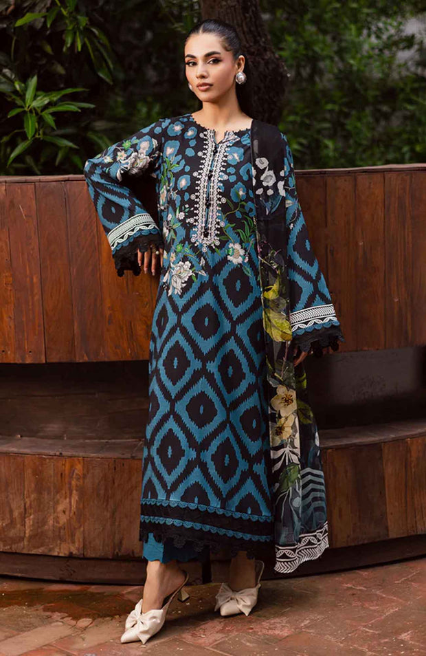 Nureh - Nureh Signature Prints Collection'25 Printed Linen Suits Unstitched 3 Piece - Winter Collection - aubranz.com