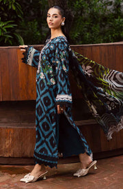 Nureh - Nureh Signature Prints Collection'25 Printed Linen Suits Unstitched 3 Piece - Winter Collection - aubranz.com