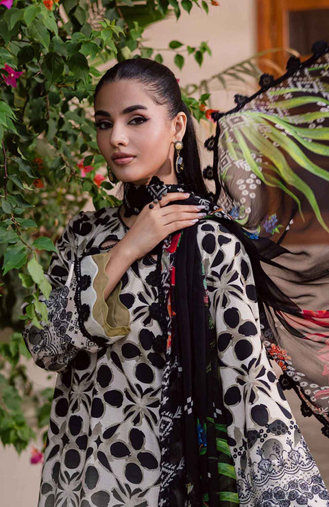 Nureh - Nureh Signature Prints Collection'25 Printed Linen Suits Unstitched 3 Piece - Winter Collection - aubranz.com