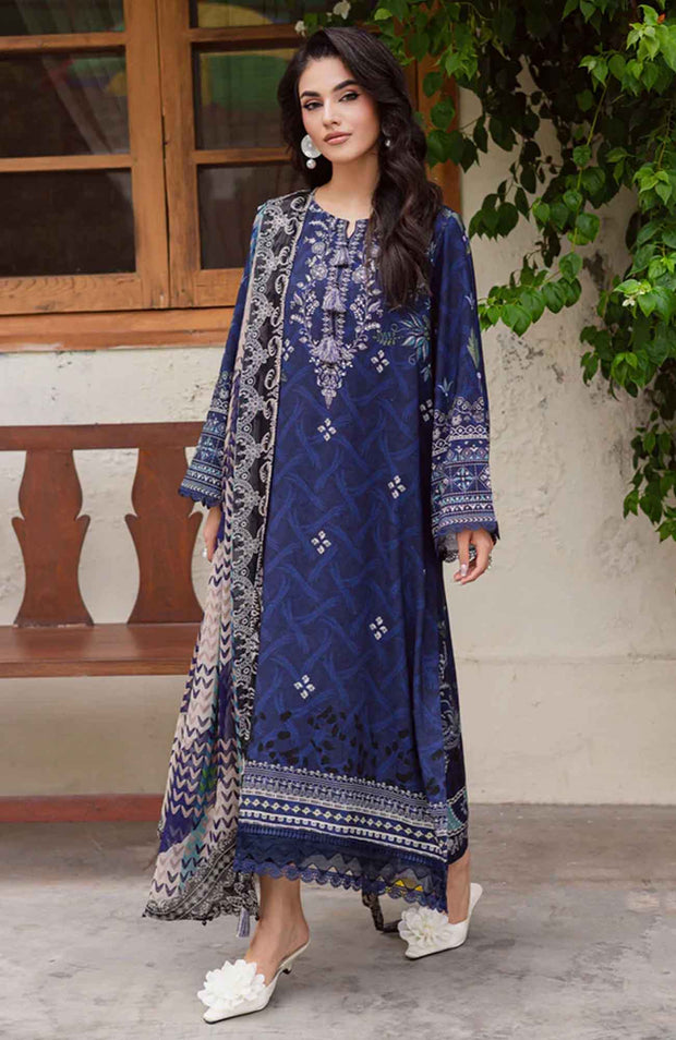 Nureh - Nureh Signature Prints Collection'25 Printed Linen Suits Unstitched 3 Piece - Winter Collection - aubranz.com