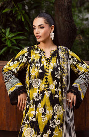 Nureh - Nureh Signature Prints Collection'25 Printed Linen Suits Unstitched 3 Piece - Winter Collection - aubranz.com