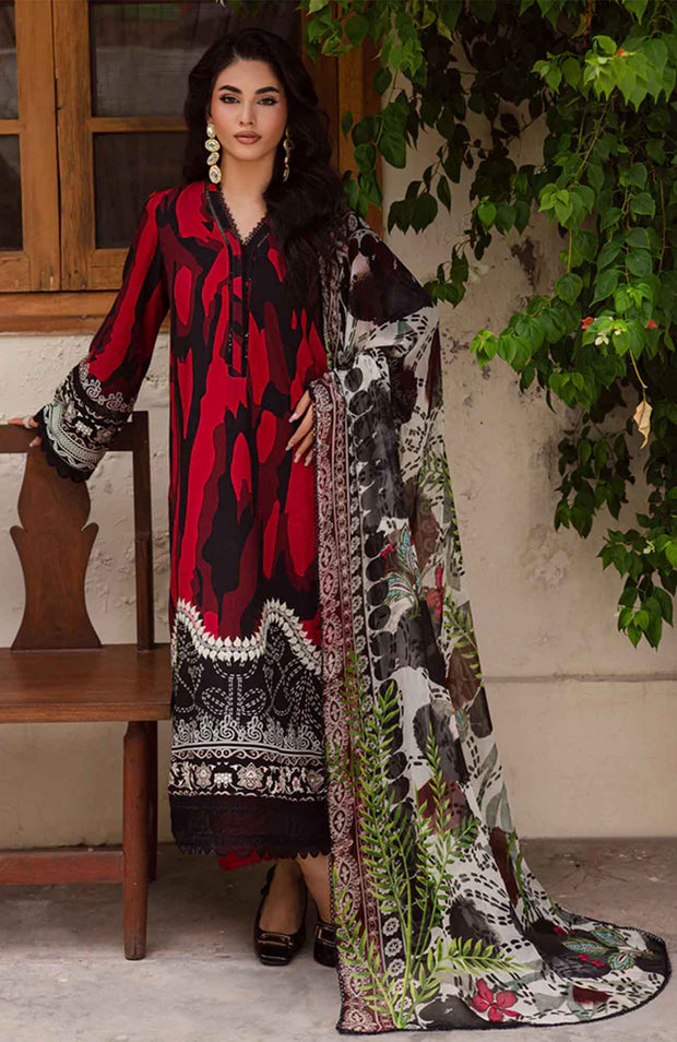 Nureh - Nureh Signature Prints Collection'25 Printed Linen Suits Unstitched 3 Piece - Winter Collection - aubranz.com