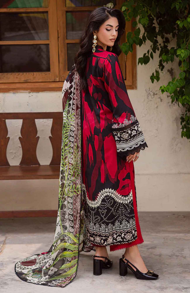 Nureh - Nureh Signature Prints Collection'25 Printed Linen Suits Unstitched 3 Piece - Winter Collection - aubranz.com