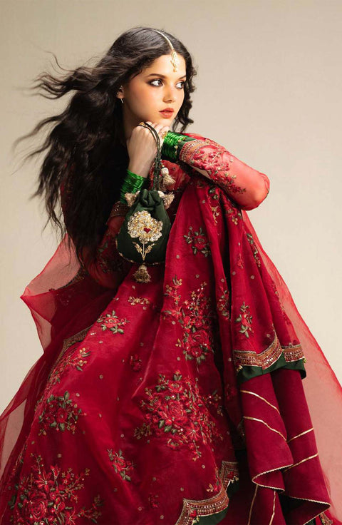 Zara_Shahjahan - Zara Shahjahan Wedding Collection'25 Embroidered Organza Suits Unstitched 3 Piece - Wedding Collection - aubranz.com