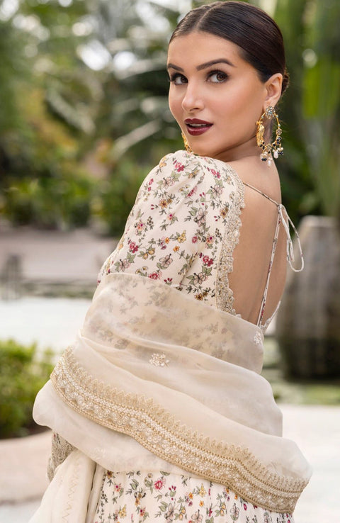 Faizasaqlain - FAIZA SAQLAIN ZINNIA LUXURY LAWN'25 EMBROIDERED SUITS UNSTITCHED 3 PIECE - SUMMER COLLECTION - aubranz.com