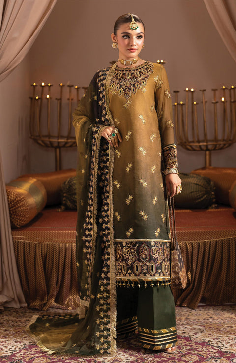Alizehbybilal - Jhalak by Alizeh Embroidered Chiffon Suit Unstitched 3 Piece - Formal Collection - aubranz.com