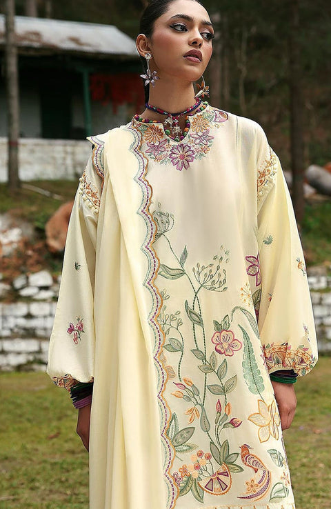 Zaha - Neelum Lawn'25 by Zaha Embroidered Suit Unstitched 3 piece - Summer Collection - aubranz.com