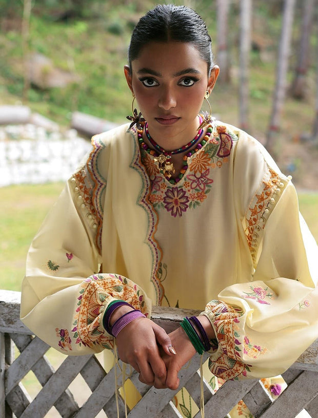 Zaha - Neelum Lawn'25 by Zaha Embroidered Suit Unstitched 3 piece - Summer Collection - aubranz.com