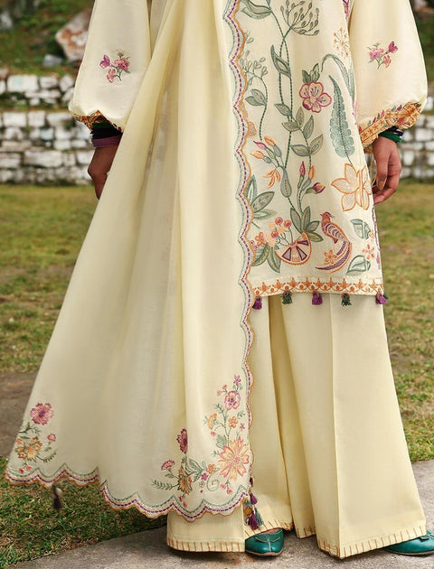 Zaha - Neelum Lawn'25 by Zaha Embroidered Suit Unstitched 3 piece - Summer Collection - aubranz.com