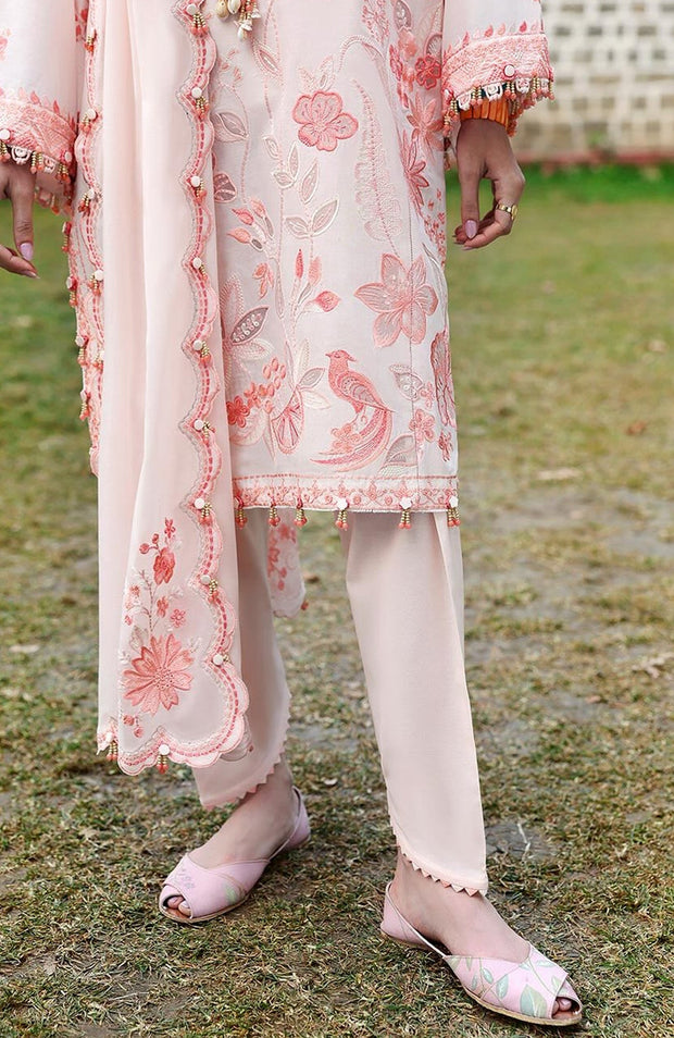 Zaha - Neelum Lawn'25 by Zaha Embroidered Suit Unstitched 3 piece - Summer Collection - aubranz.com