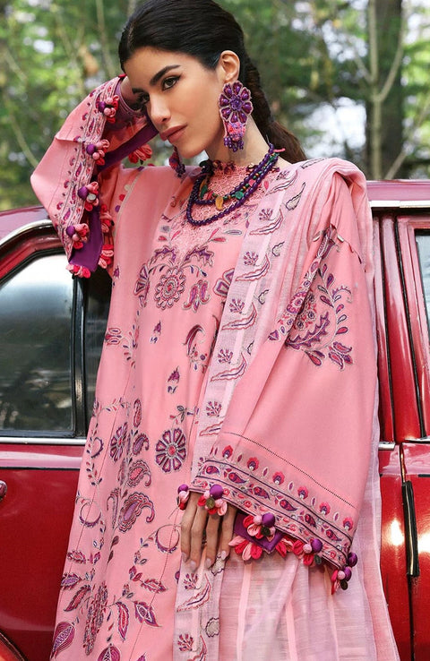 Zaha - Neelum Lawn'25 by Zaha Embroidered Suit Unstitched 3 piece - Summer Collection - aubranz.com