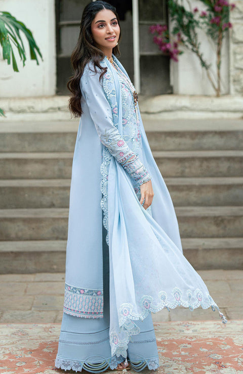 Qalamkar - Luxury Lawn Eid Edit'25 By Qalamkar Embroidered Suits Stitched 3 Piece - Summer Collection - aubranz.com