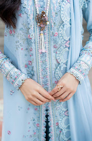 Qalamkar - Luxury Lawn Eid Edit'25 By Qalamkar Embroidered Suits Stitched 3 Piece - Summer Collection - aubranz.com