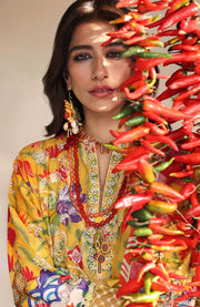 Zaha - Neelum Lawn'25 by Zaha Embroidered Suit Unstitched 3 piece - Summer Collection - aubranz.com