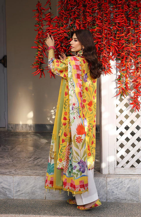 Zaha - Neelum Lawn'25 by Zaha Embroidered Suit Unstitched 3 piece - Summer Collection - aubranz.com