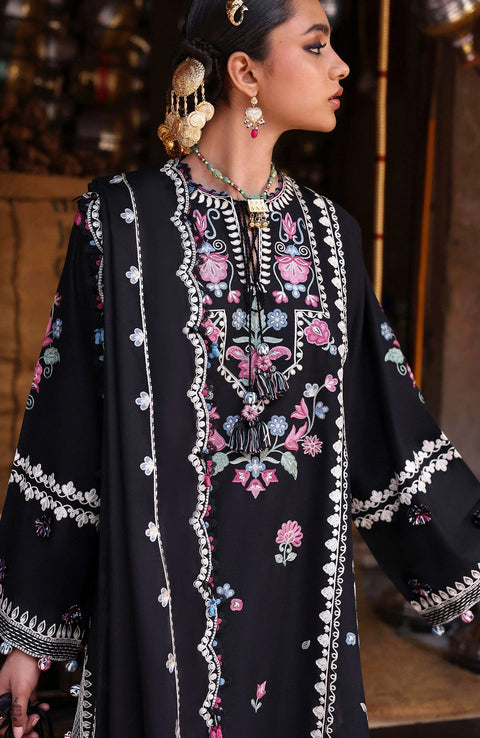 Zaha - Zaha festive Spring Summer'25 Embroidered Lawn Suits Unstitched 3 Piece - Summer Collection - aubranz.com