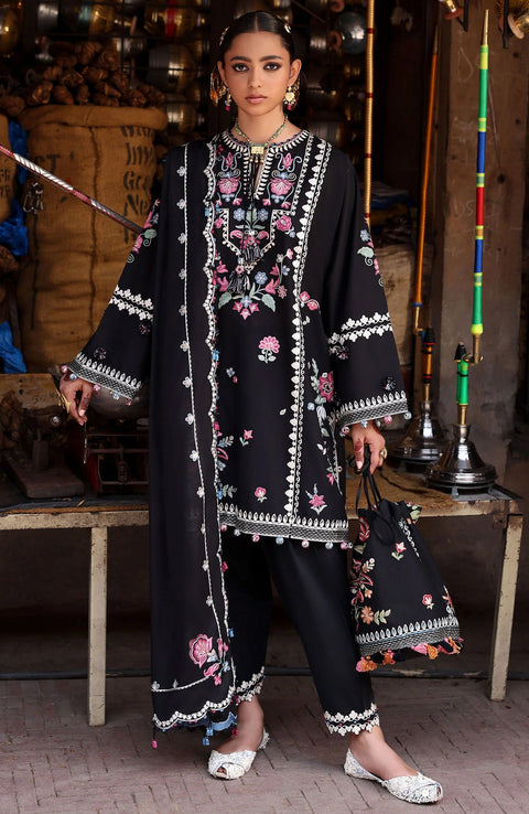 Zaha - Zaha festive Spring Summer'25 Embroidered Lawn Suits Unstitched 3 Piece - Summer Collection - aubranz.com