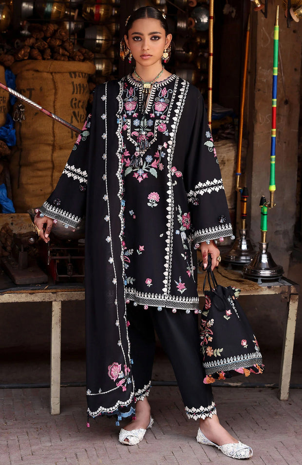 Zaha - Zaha festive Spring Summer'25 Embroidered Lawn Suits Unstitched 3 Piece - Summer Collection - aubranz.com