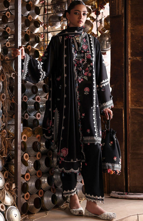Zaha - Zaha festive Spring Summer'25 Embroidered Lawn Suits Unstitched 3 Piece - Summer Collection - aubranz.com