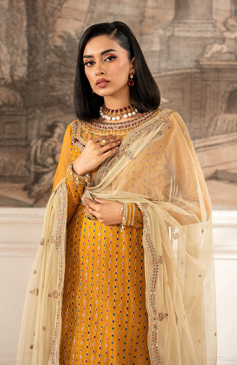 Zarif - Zarif Formal Edit'25 Embroidered Net Suits Unstitched 3 Piece - Formal Collection - aubranz.com