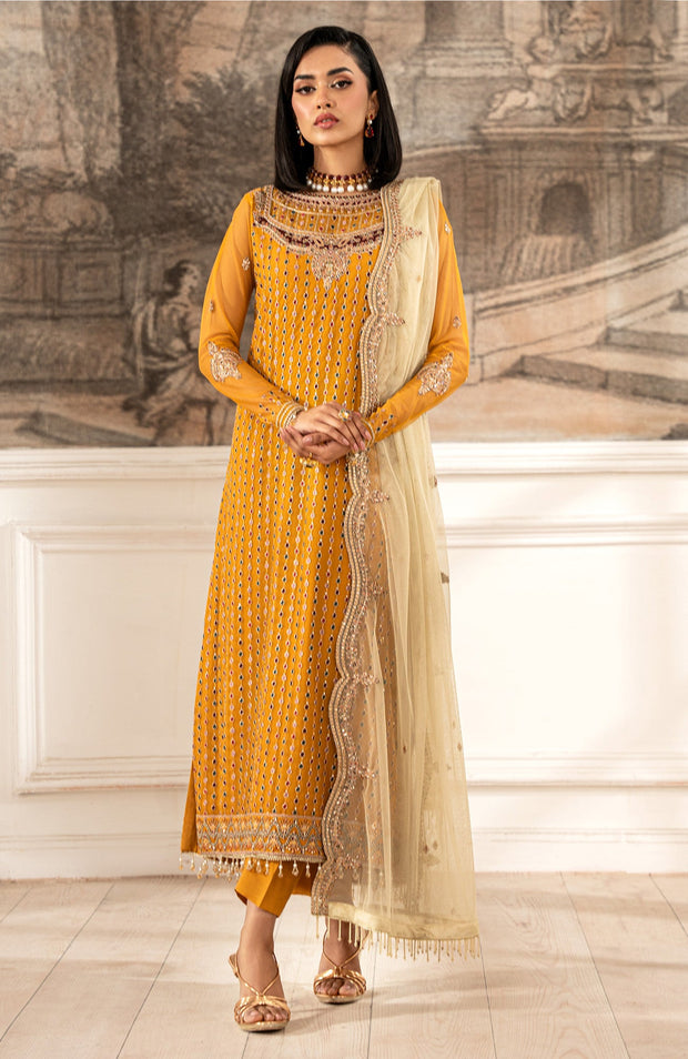 Zarif - Zarif Formal Edit'25 Embroidered Net Suits Unstitched 3 Piece - Formal Collection - aubranz.com