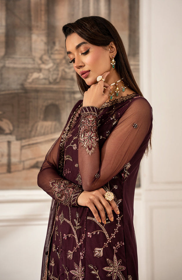 Zarif - Zarif Formal Edit'25 Embroidered Net Suits Unstitched 3 Piece - Formal Collection - aubranz.com