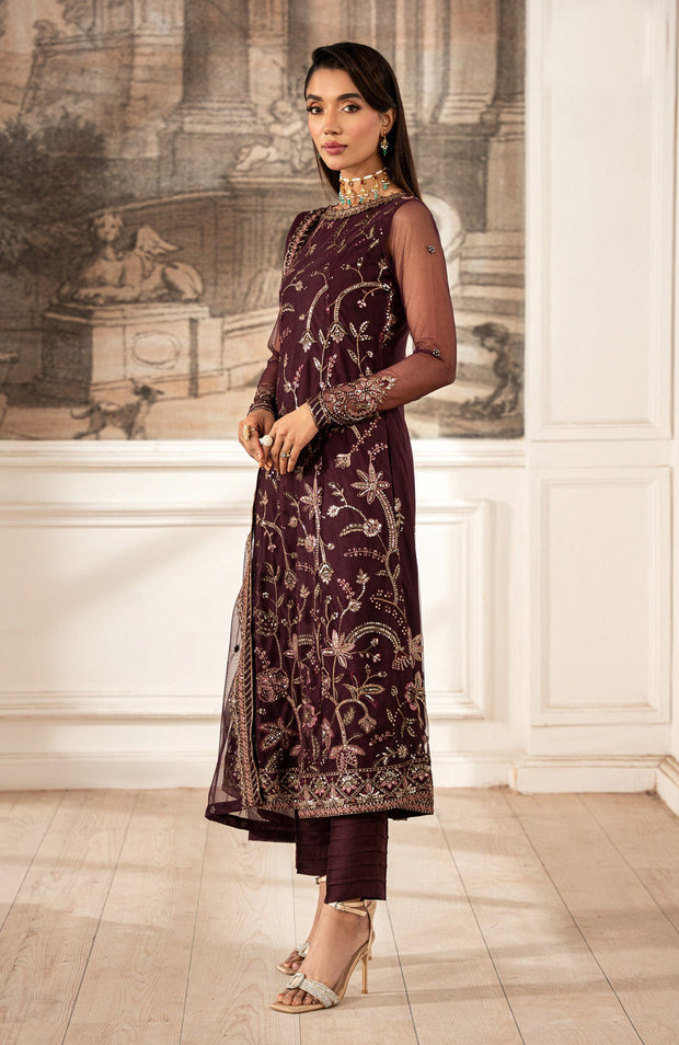 Zarif - Zarif Formal Edit'25 Embroidered Net Suits Unstitched 3 Piece - Formal Collection - aubranz.com