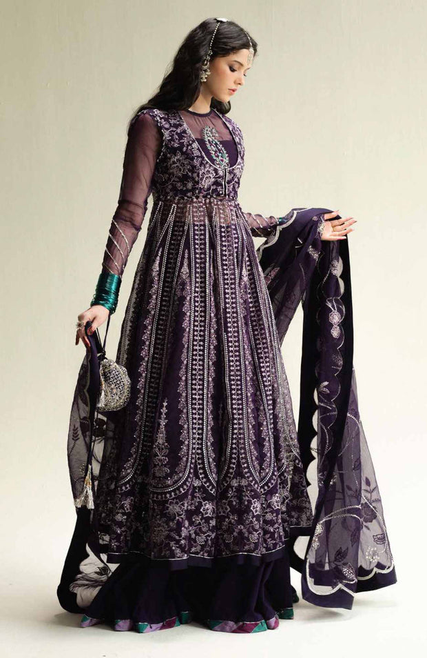 Zara_Shahjahan - Zara Shahjahan Wedding Collection'25 Embroidered Organza Suits Unstitched 3 Piece - Wedding Collection - aubranz.com