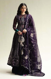 Zara_Shahjahan - Zara Shahjahan Wedding Collection'25 Embroidered Organza Suits Unstitched 3 Piece - Wedding Collection - aubranz.com