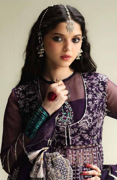 Zara_Shahjahan - Zara Shahjahan Wedding Collection'25 Embroidered Organza Suits Unstitched 3 Piece - Wedding Collection - aubranz.com