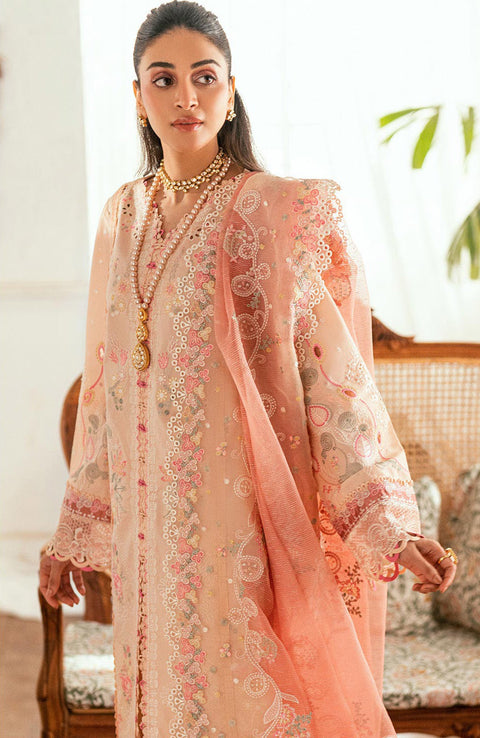 Qalamkar - Luxury Lawn Eid Edit'25 By Qalamkar Embroidered Suits Unstitched 3 Piece - Summer Collection - aubranz.com