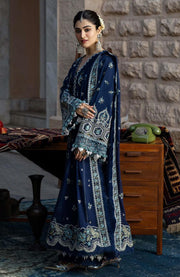 Kahf - Kahf Premium Karandi Chiffon Collection'25 Embroidered Suits Unstitched 4 Piece - Winter Collection - aubranz.com