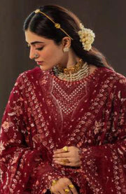 Kahf - Kahf Premium Karandi Chiffon Collection'25 Embroidered Suits Unstitched 5 Piece - Winter Collection - aubranz.com