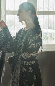 Kahf - Kahf Premium Karandi Chiffon Collection'25 Embroidered Suits Unstitched 9 Piece - Winter Collection - aubranz.com