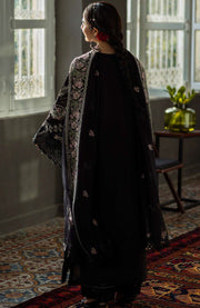 Kahf - Kahf Premium Karandi Chiffon Collection'25 Embroidered Suits Unstitched 9 Piece - Winter Collection - aubranz.com