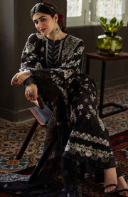 Kahf - Kahf Premium Karandi Chiffon Collection'25 Embroidered Suits Unstitched 9 Piece - Winter Collection - aubranz.com