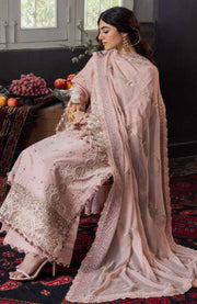 Kahf - Kahf Premium Karandi Chiffon Collection'25 Embroidered Suits Unstitched 11 Piece - Winter Collection - aubranz.com