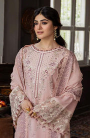 Kahf - Kahf Premium Karandi Chiffon Collection'25 Embroidered Suits Unstitched 11 Piece - Winter Collection - aubranz.com