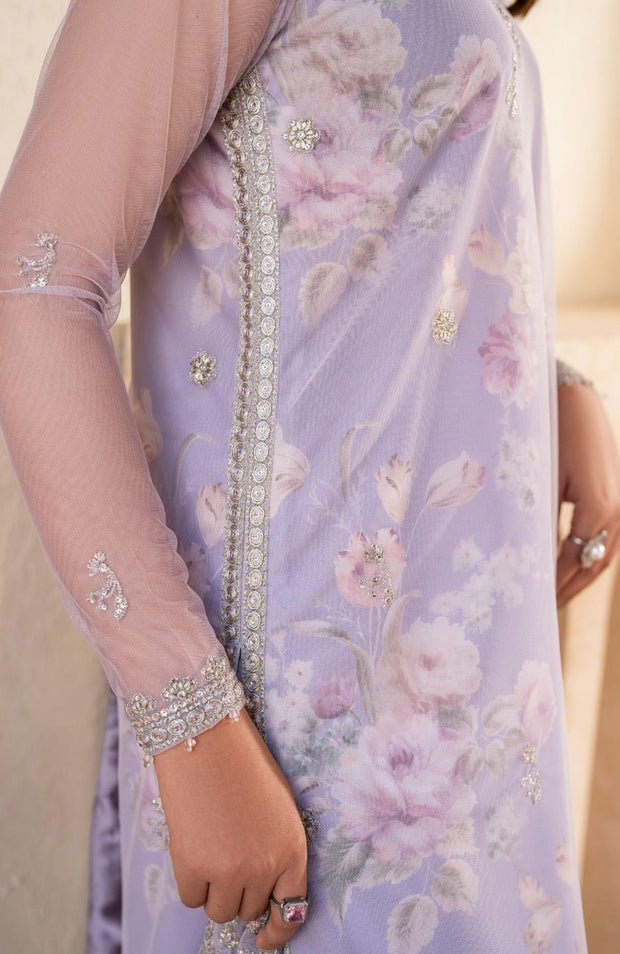 Zarif - Iris by Zarif Embroidered Net Suits Unstitched 3 Piece - Formal Collection - aubranz.com