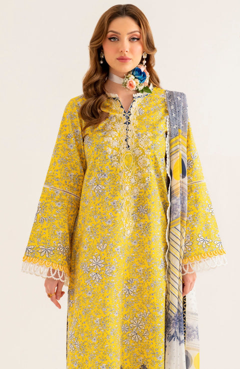 Sable Vogue - Lila'24 by Sable Vogue Embroidered Lawn Suit Unstitched 3 Piece - Summer Collection - aubranz.com