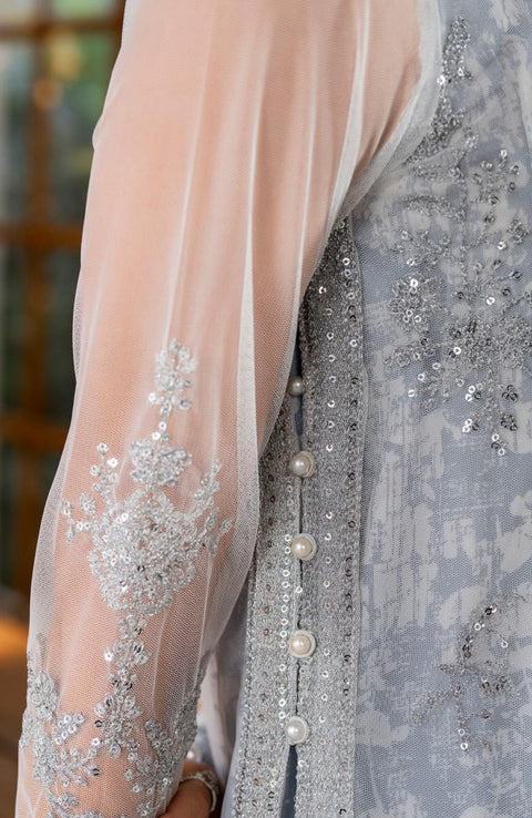 Zarif - Iris by Zarif Embroidered Net Suits Unstitched 3 Piece - Formal Collection - aubranz.com